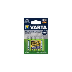 Varta AA HR6 Rechargeable Batteries 2100mAh - Long-lasting Power for Everyday Use (4 Pack) - 4008496550692